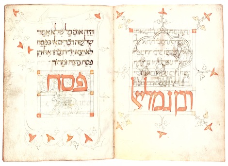 Prato Haggadah Spain, ca. 1300. The Library of The Jewish Theological Seminary, New York, MS 9478
